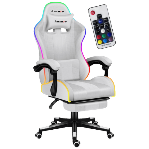 Gaming stolica, RGB, daljinski upravljač, bijela Centraltech Zepce