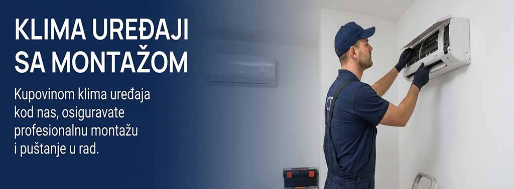Klima uređaji sa montazom i garancijom new