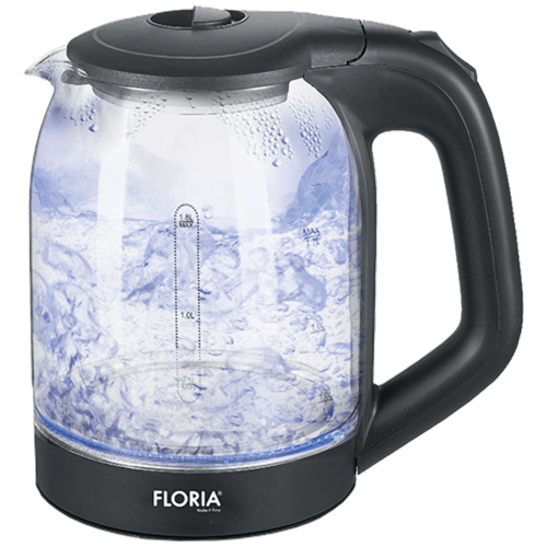 Kuhalo za vodu, zapremina 1,7 l, 1850-2200 W, staklo centraltech zepce